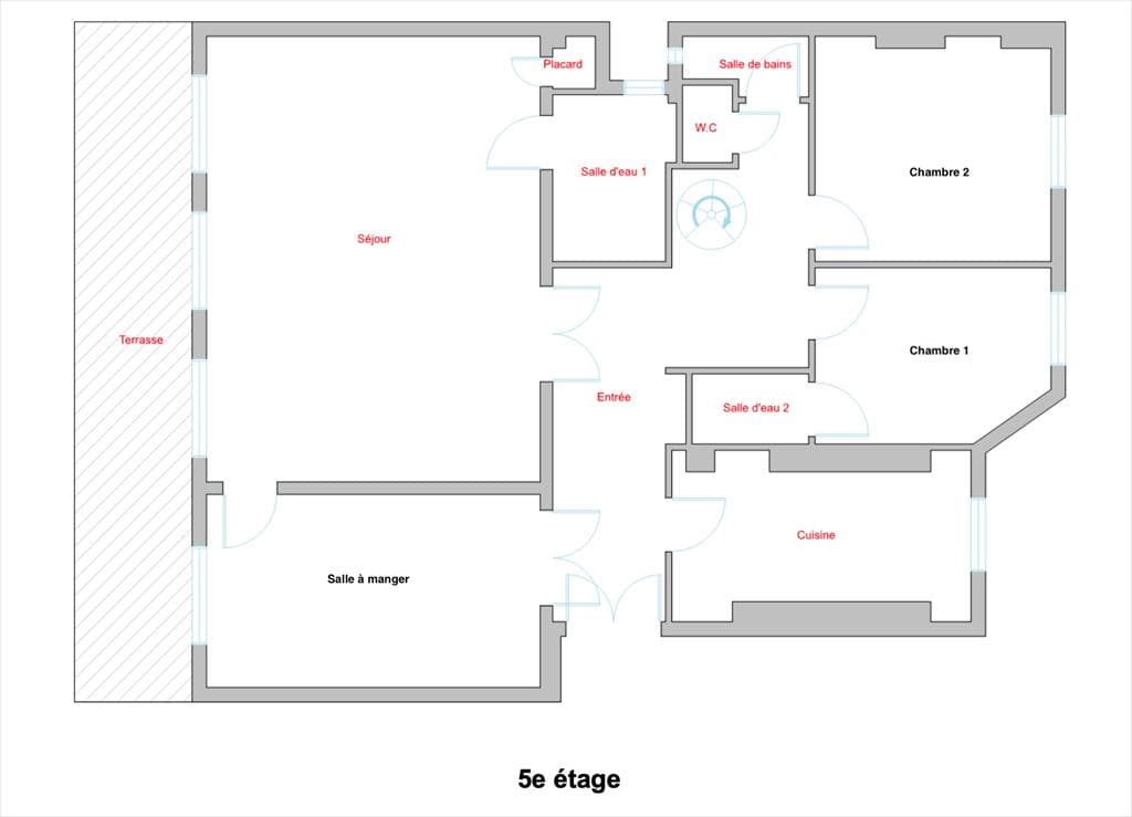 Appartement familial 4 chambres Spontini - Image 12